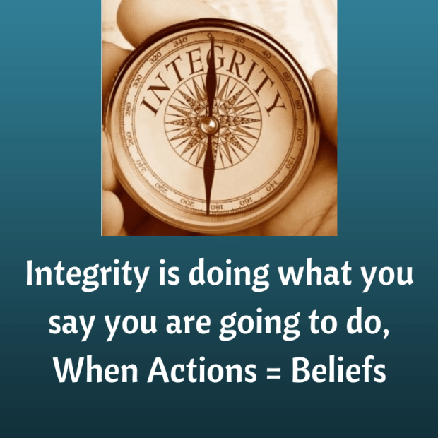 Integrity, easier said than done